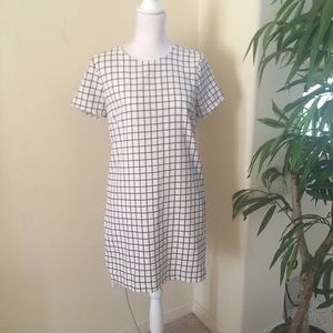 Black and White Window Pane Dress Design